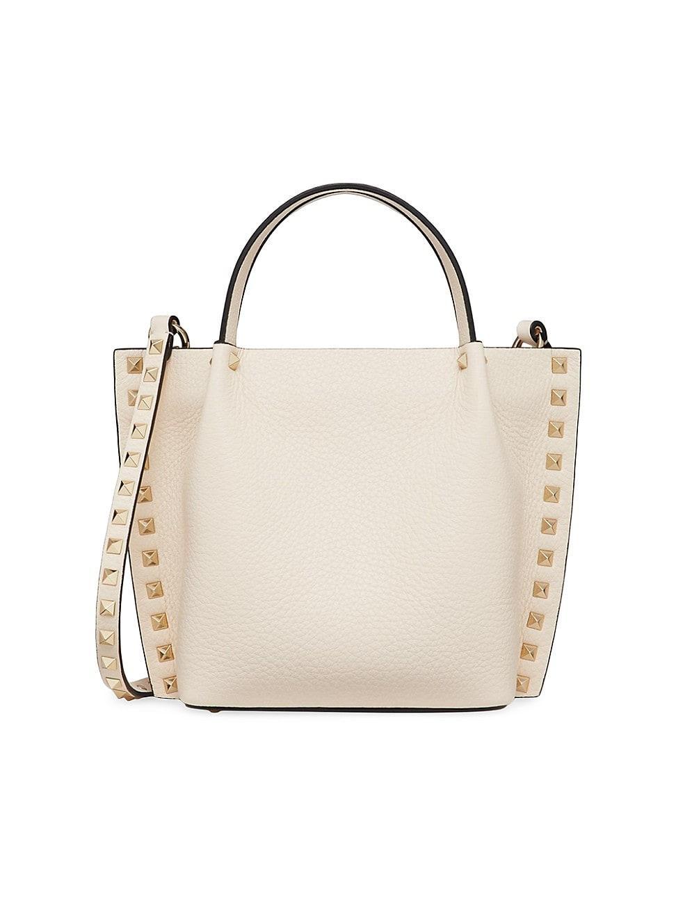 Womens Rockstud Small Leather Tote Product Image