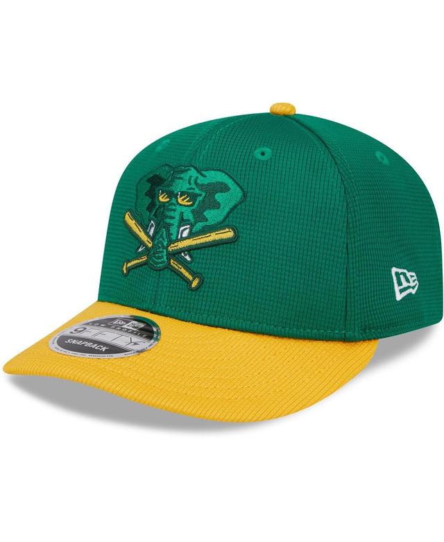 Mens New Era Kelly Green Oakland Athletics 2024 Batting Practice Low Profile 9FIFTY Snapback Hat Product Image