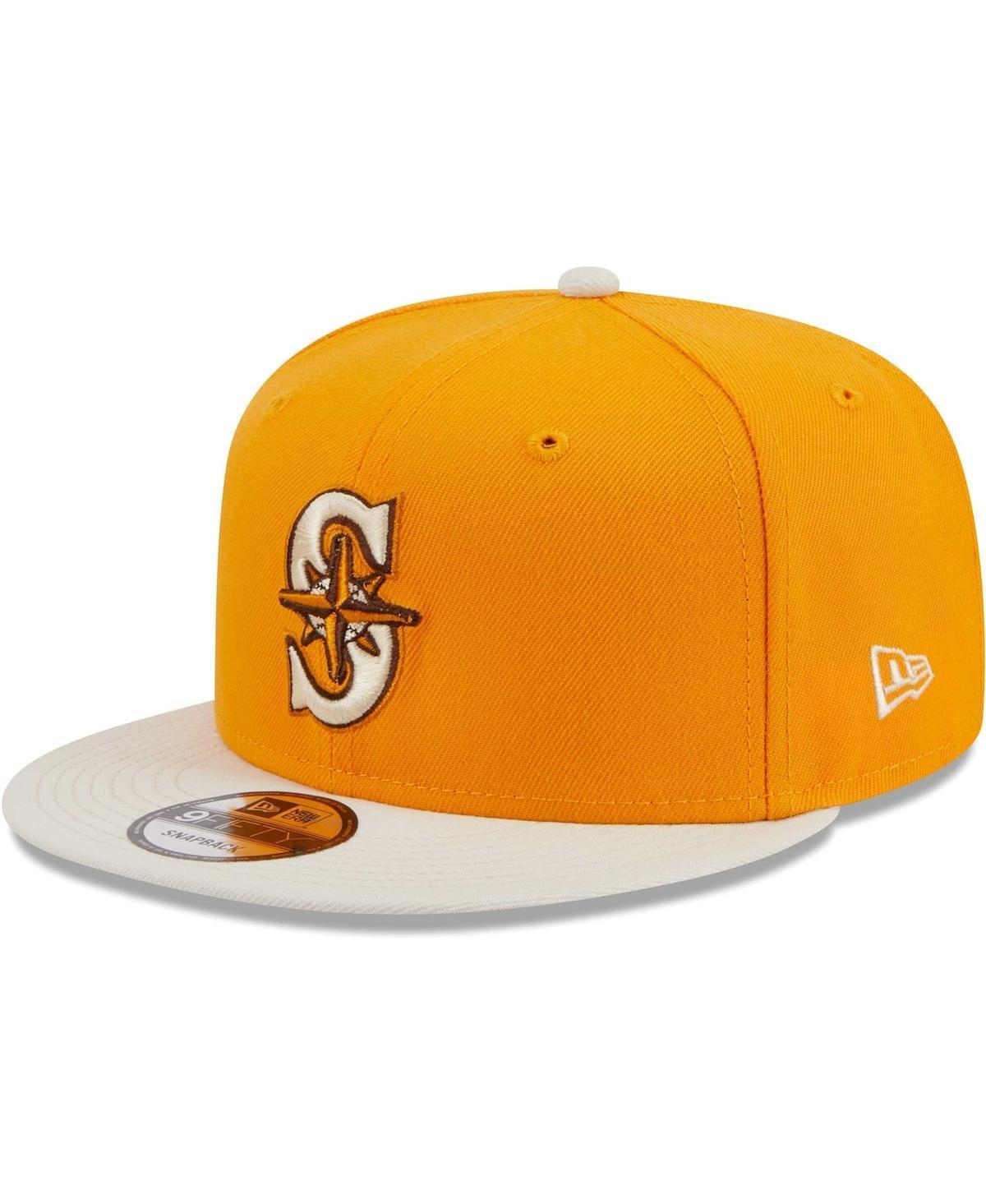 Mens New Era Gold Seattle Mariners Tiramisu 9FIFTY Snapback Hat Product Image