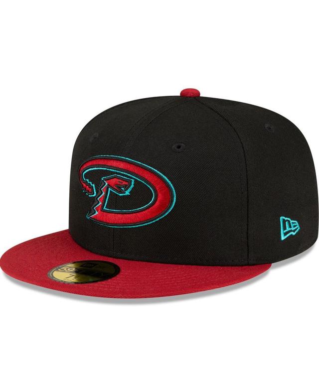 Mens New Era Black Arizona Diamondbacks Road Authentic Collection On-Field 59FIFTY Fitted Hat - Black Product Image