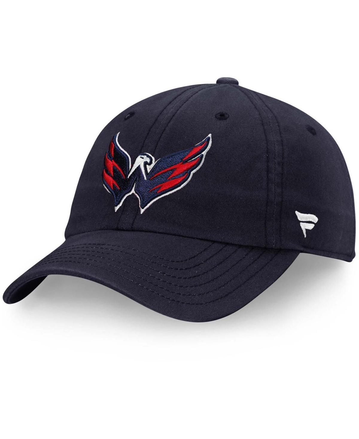 Mens Black Washington Capitals Core Primary Logo Adjustable Hat Product Image