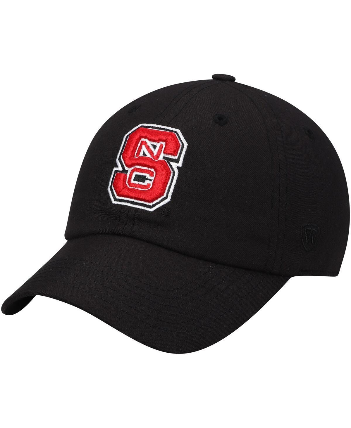 Mens Top of the World Black Nc State Wolfpack Primary Logo Staple Adjustable Hat Product Image