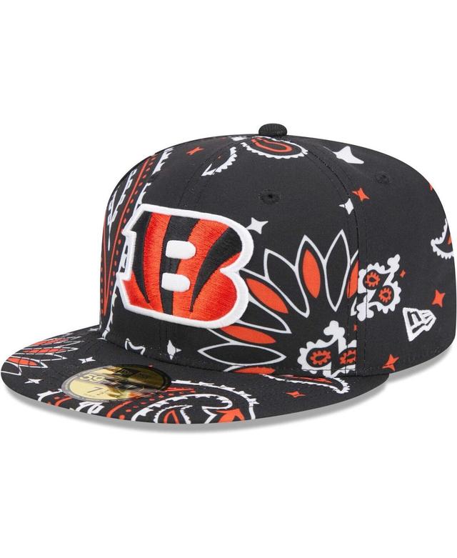 Mens New Era Cincinnati Bengals Paisley 59FIFTY Fitted Hat Product Image