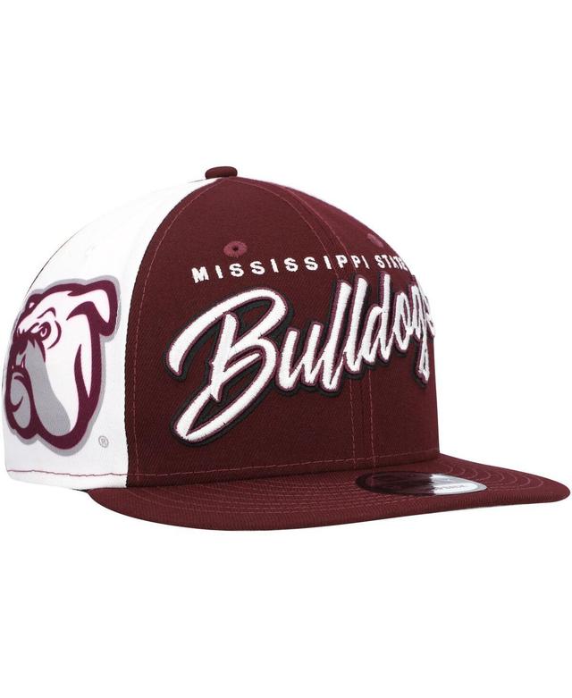 Mens New Era Maroon Mississippi State Bulldogs Outright 9FIFTY Snapback Hat Product Image