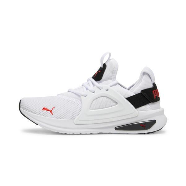 PUMA Softride Enzo Evo Men's Running Shoes in White/Black/For All Time Red Product Image