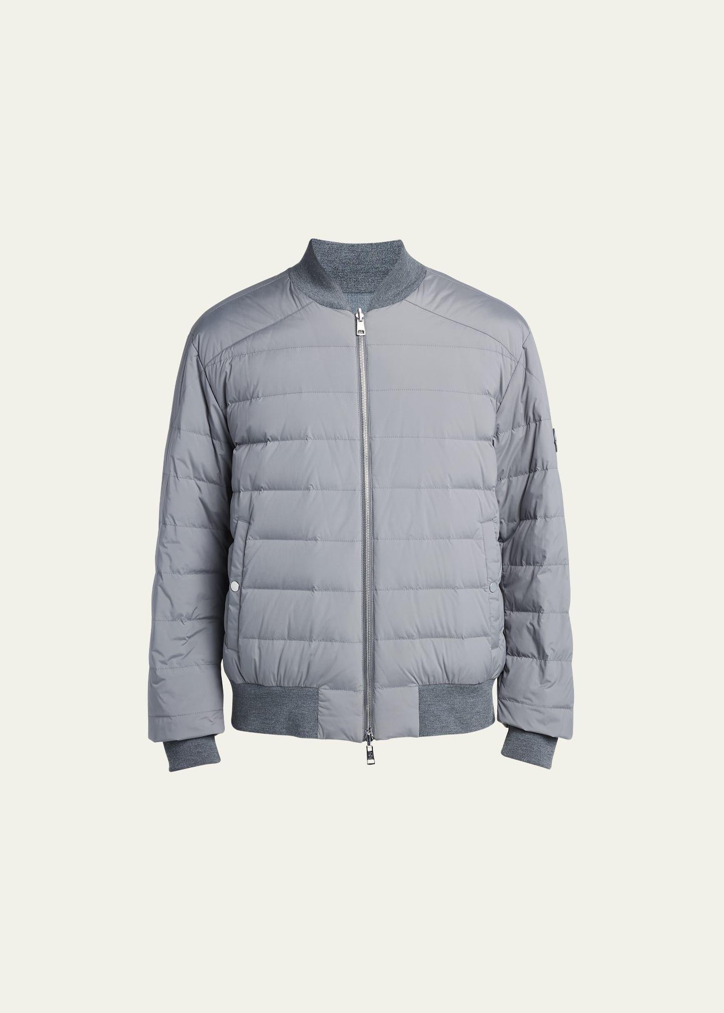 Mens Aver Quilted Down Bomber Jacket Product Image