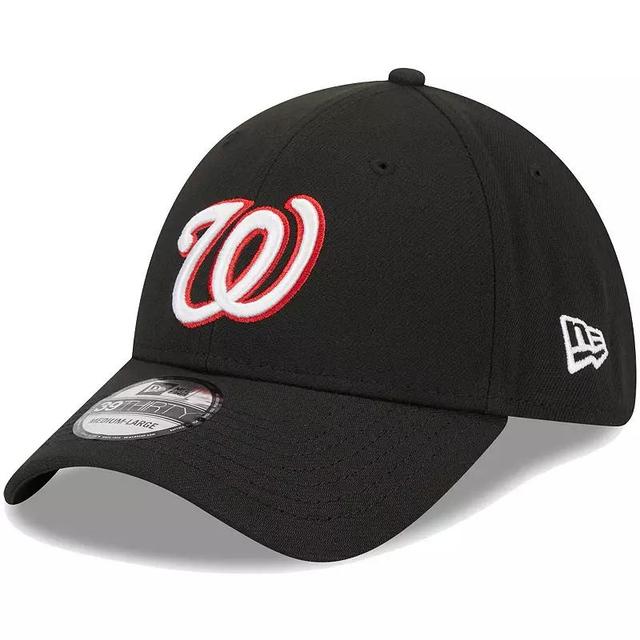 Mens New Era Washington Nationals Logo 39THIRTY Flex Hat Product Image