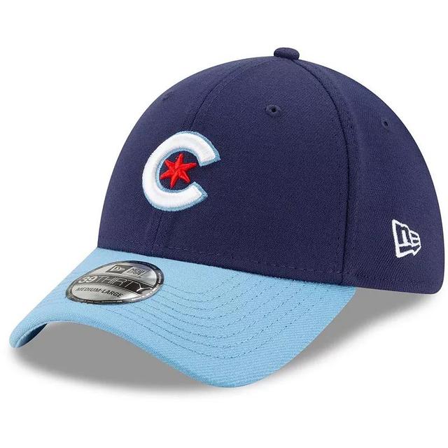 Mens New Era /Light Blue Chicago Cubs 2021 City Connect 39THIRTY Flex Hat Product Image