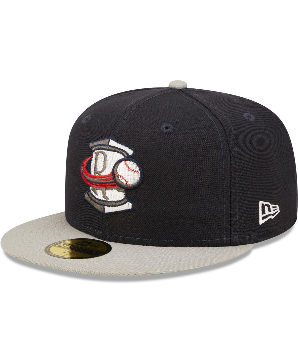 Men's New Era Navy Rome Braves Authentic Collection Road 59FIFTY Fitted Hat Product Image