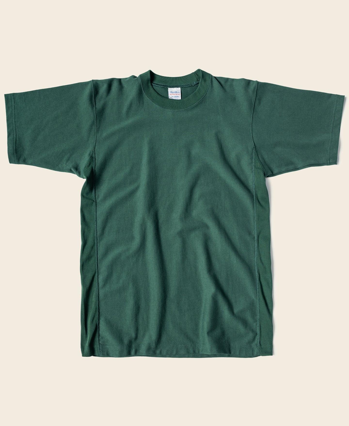 10.6 oz Reverse Weave T-Shirt - Green Product Image