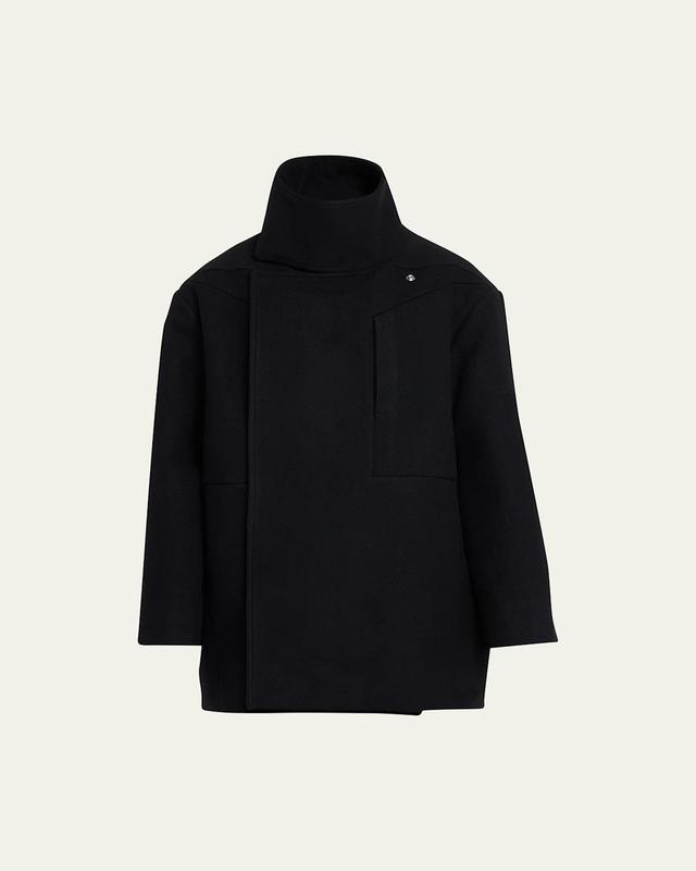 Mens Boxy Wool Caban Coat Product Image