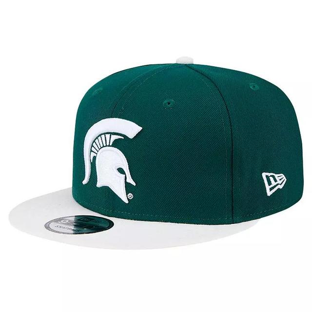 Mens New Era Forest Green Michigan State Spartans Two-Tone 9FIFTY Snapback Hat Product Image