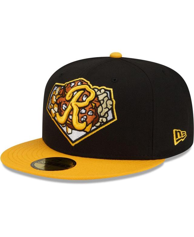 Mens New Era Black Rochester Red Wings Theme Night 59FIFTY Fitted Hat - Black Product Image