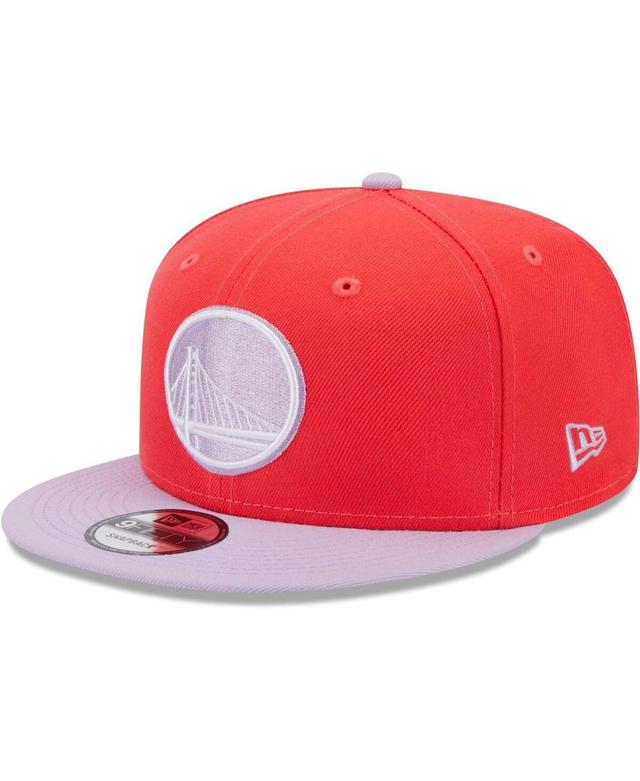 Mens New Era /Lavender Golden State Warriors 2-Tone Color Pack 9FIFTY Snapback Hat Product Image