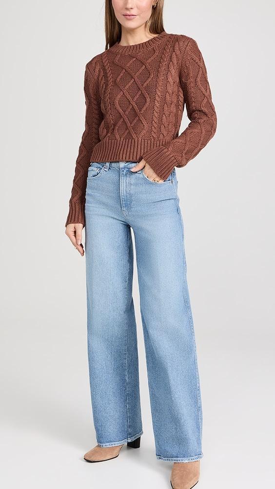 English Factory Texture Cable Sweater | Shopbop Product Image