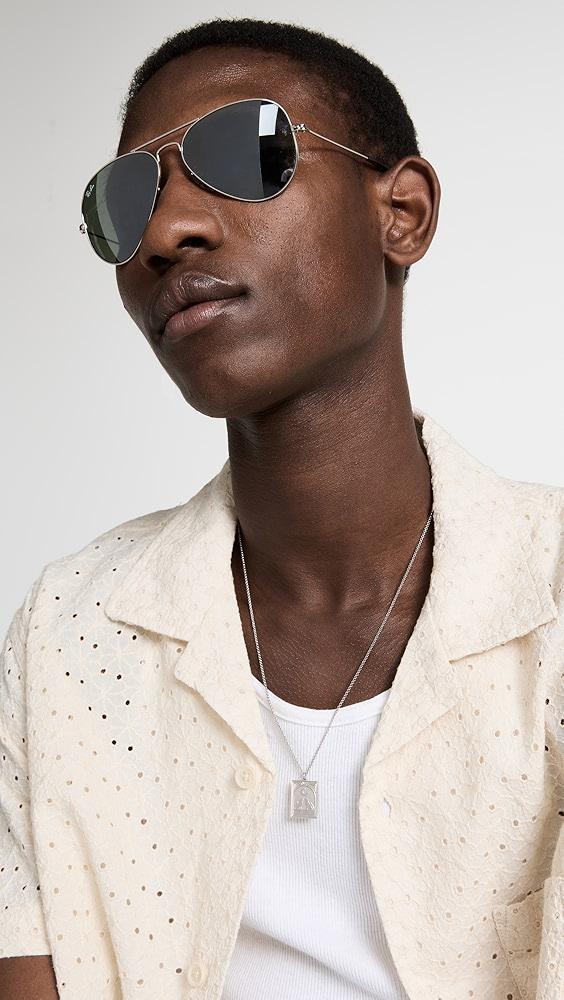 Ray-Ban Mirrored Original Aviator Sunglasses | Shopbop Product Image