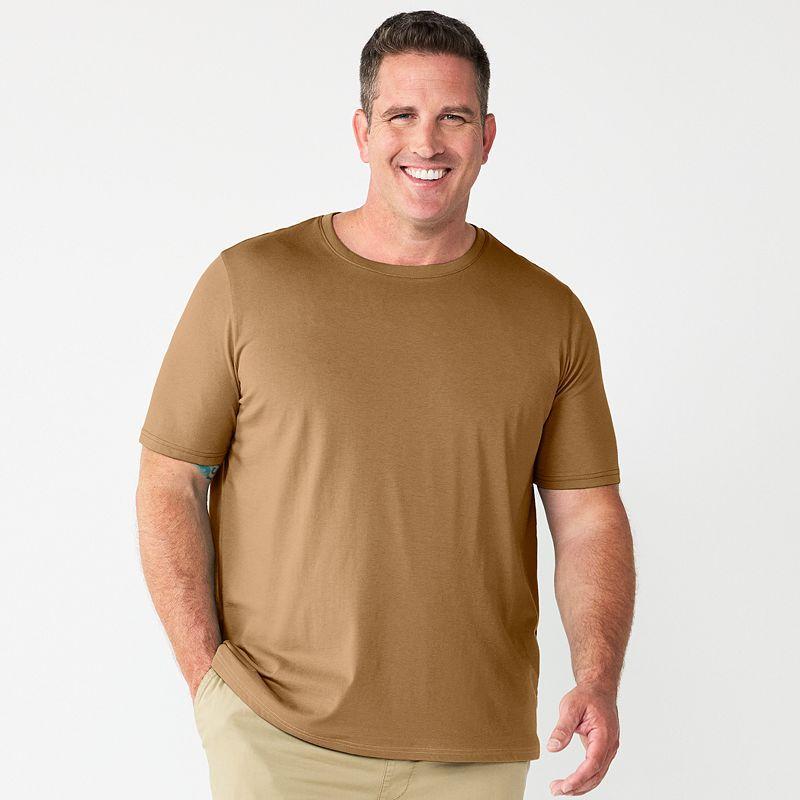 Big & Tall Sonoma Goods For Life Tee, Mens Dark Beige Product Image