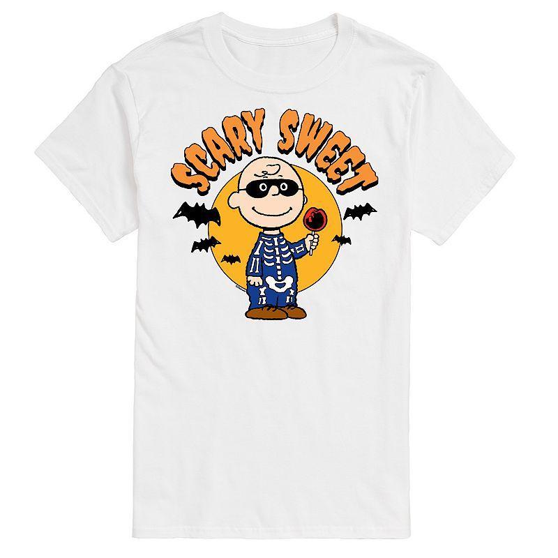 Mens Peanuts Charlie Brown Scary Sweet Graphic Tee Product Image