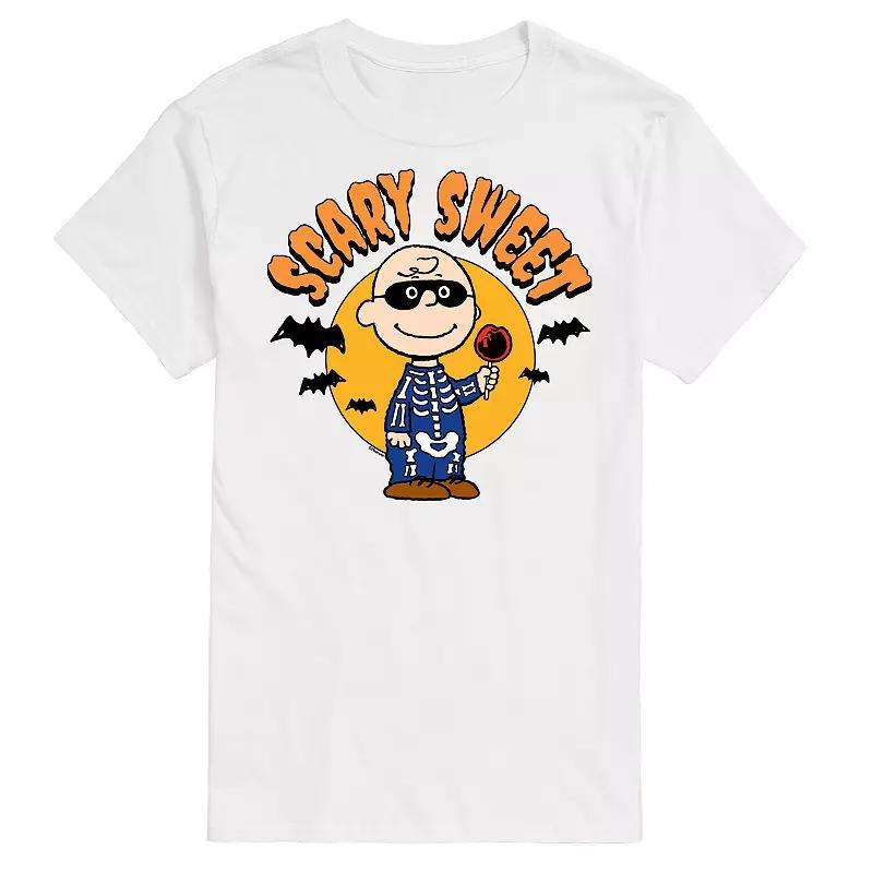 Mens Peanuts Charlie Brown Scary Sweet Graphic Tee Product Image