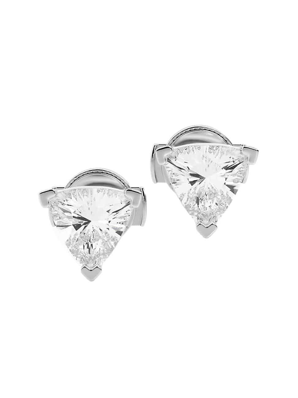 Womens Ethereal 14K White Gold & 2 TCW Lab-Grown Diamond Stud Earrings Product Image