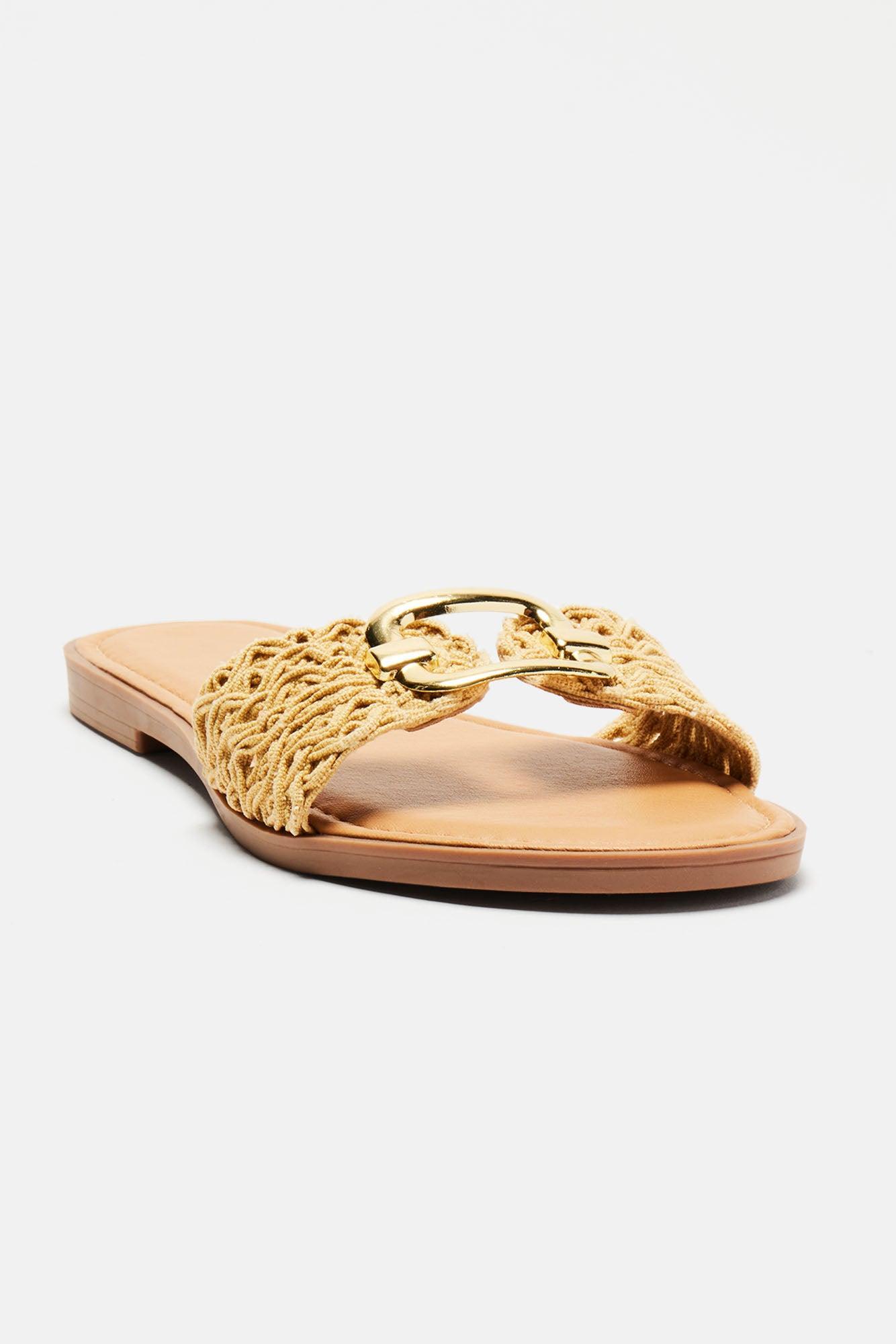 Shiloh Flat Sandals - Ivory Product Image