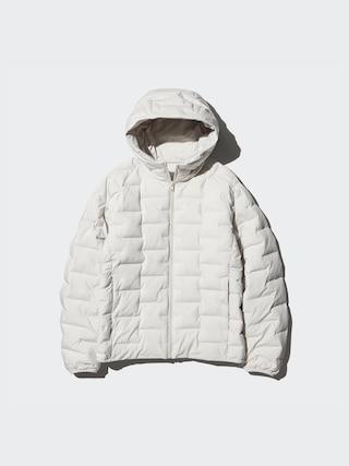 Mens Pufftech Parka with Water-Repellent Off White Medium UNIQLO US Product Image