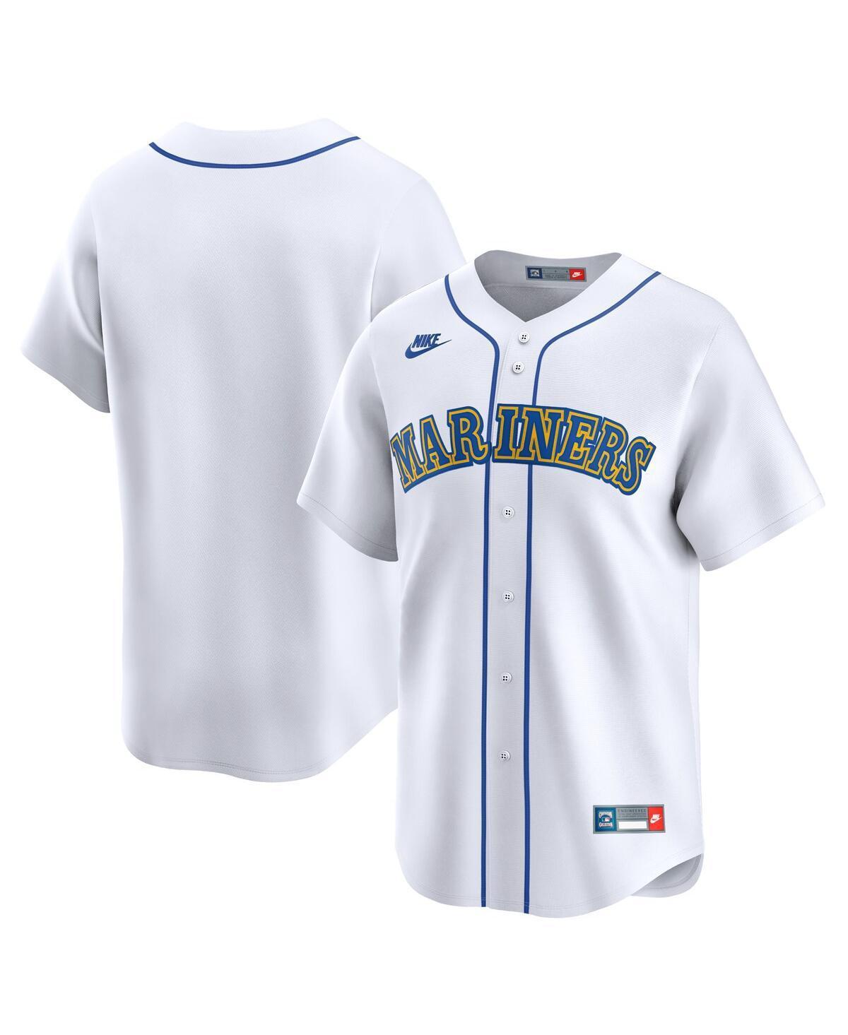 Nike Mens White Seattle Mariners Cooperstown Collection Limited Jersey - White Product Image