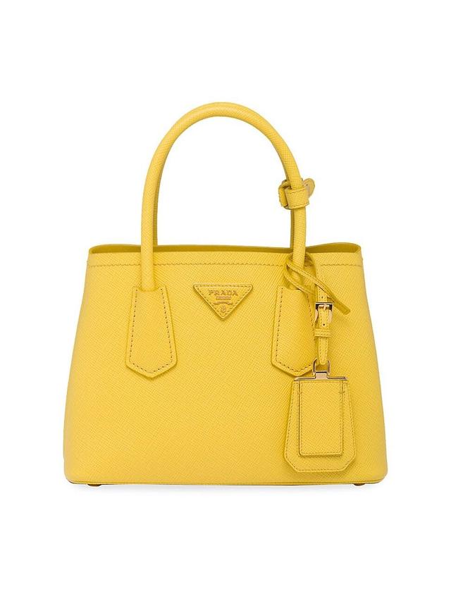 Womens Double Saffiano Leather Mini Bag Product Image