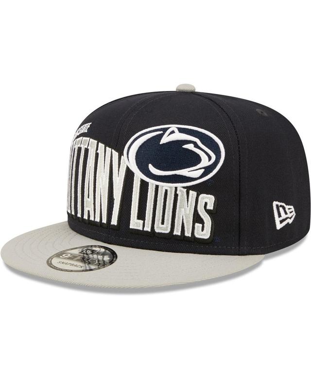 Mens New Era Navy Penn State Nittany Lions Two-Tone Vintage-Like Wave 9FIFTY Snapback Hat Product Image