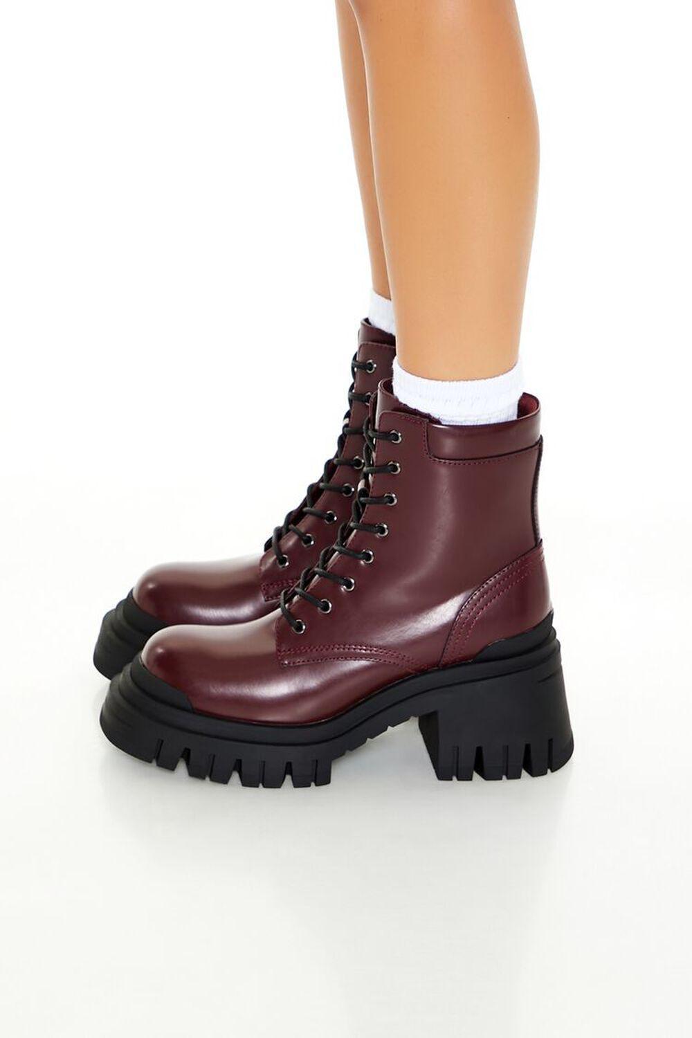 Lug-Sole Combat Boots | Forever 21 Product Image