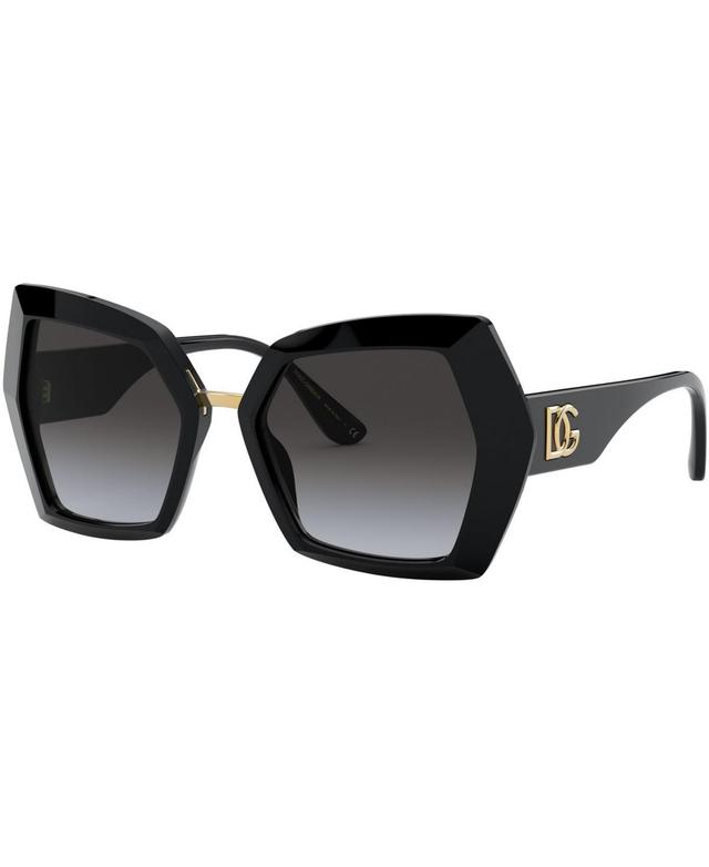 Dolce  Gabbana Womens Black DG4377 54mm Butterfly Sunglasses Product Image