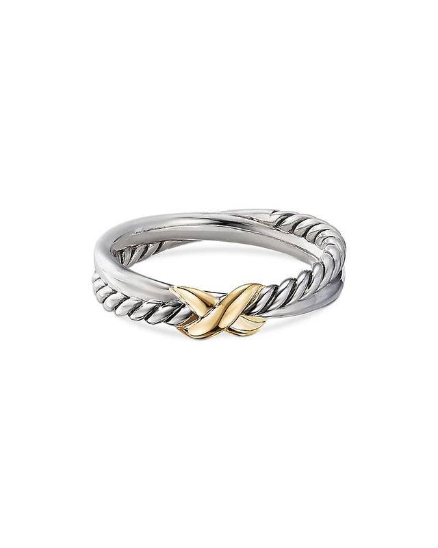 Womens Petite X Ring in Sterling Silver Product Image