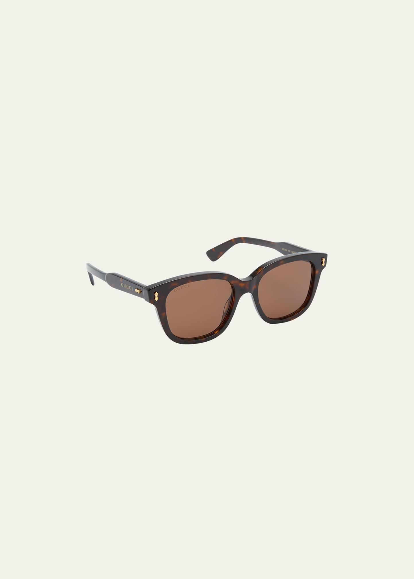 Mens Temple Logo Rectangle Sunglasses Product Image