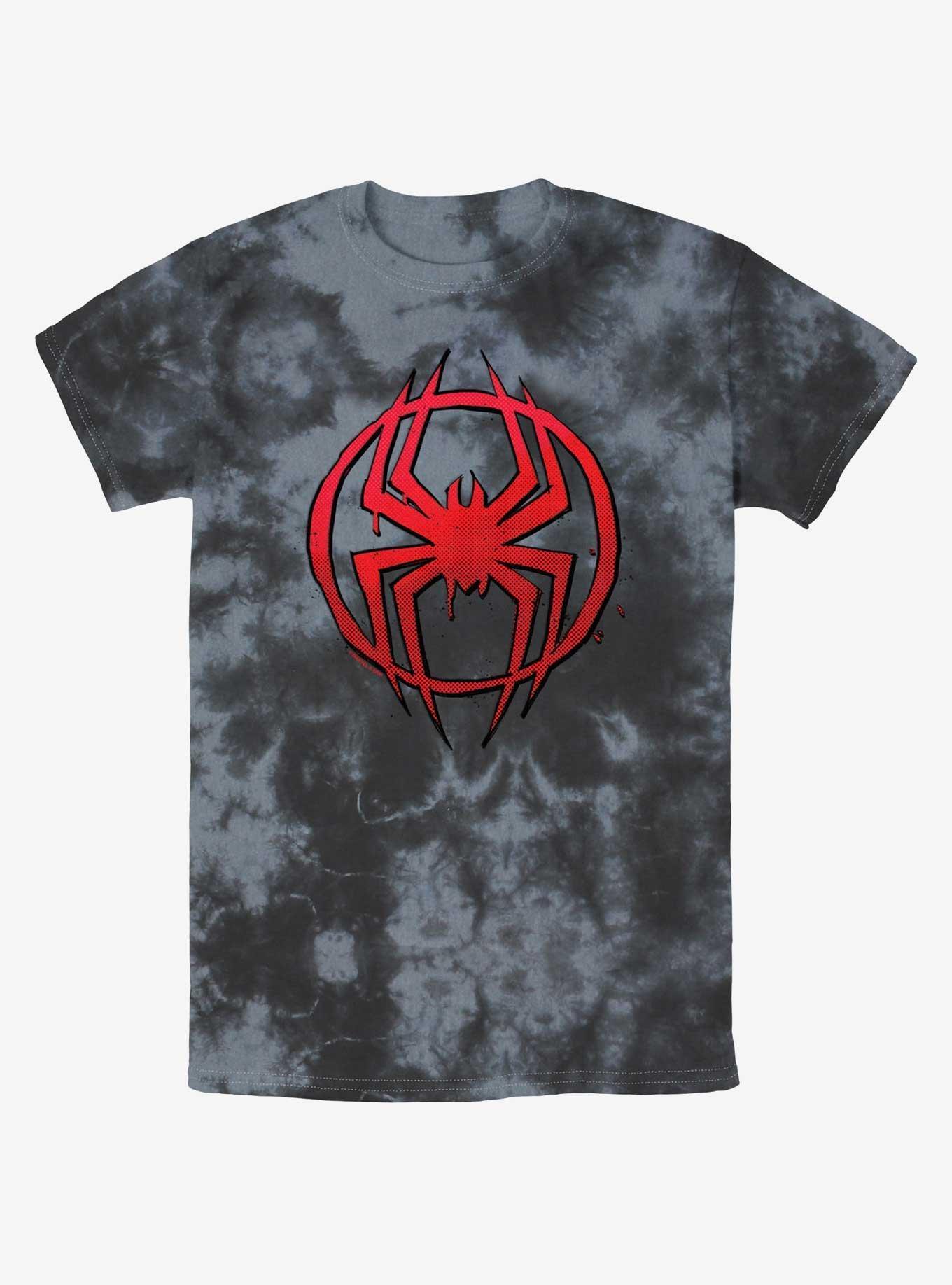 Marvel Spider-Man Simple Spider Symbol Tie-Dye T-Shirt Product Image