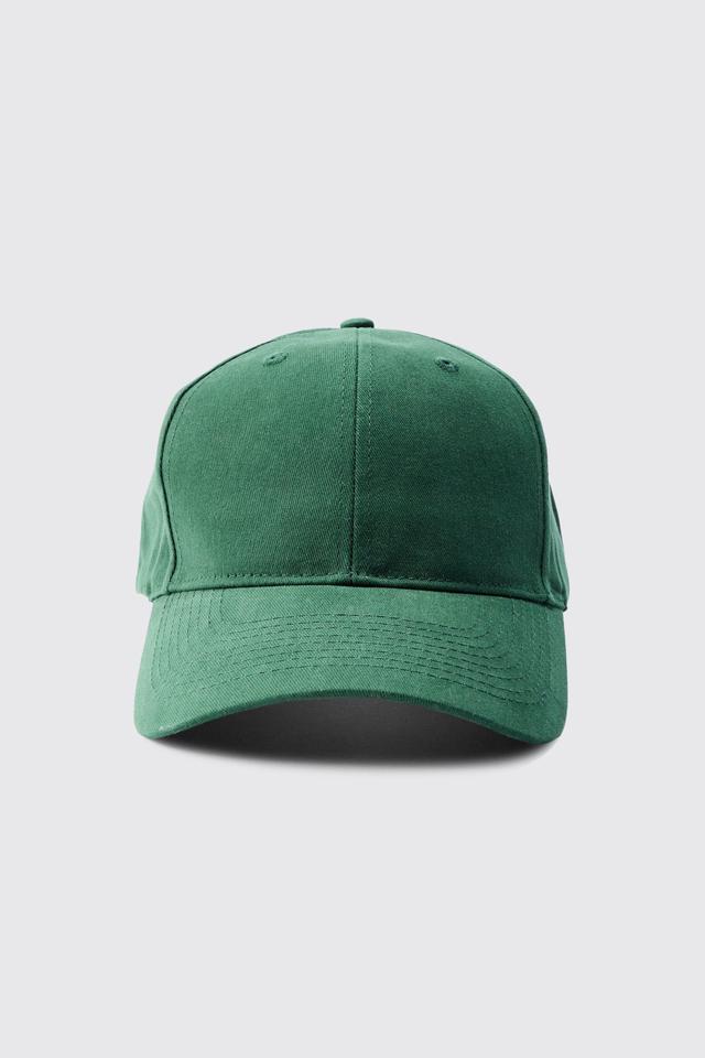 Plain Cap In Khaki | boohooMAN USA Product Image