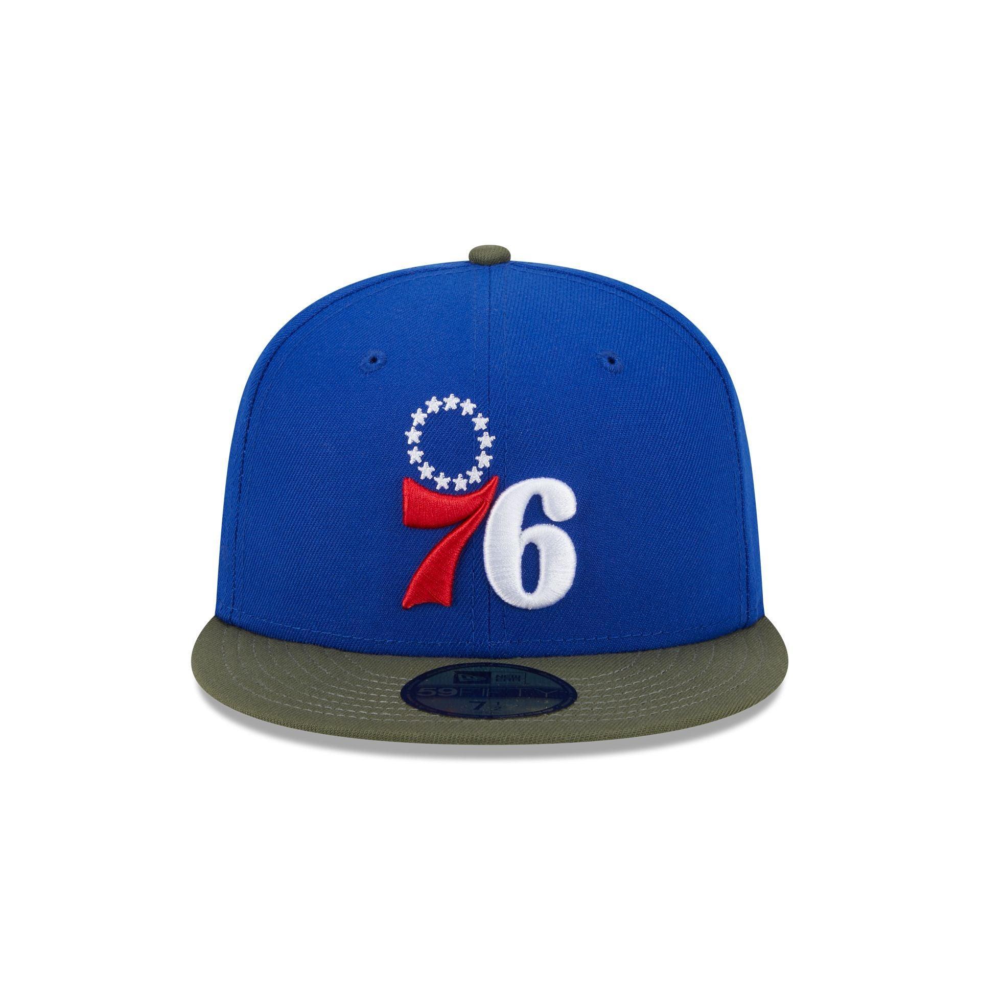 Philadelphia 76ers Olive Visor 59FIFTY Fitted Hat Male Product Image