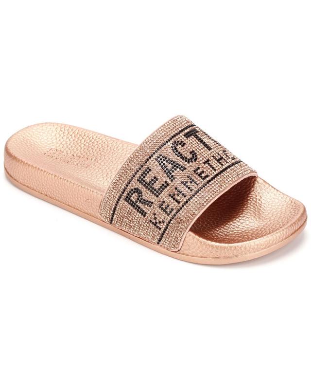 Kenneth Cole Reaction Womens Screen Jewl Slides Flat Sandals Product Image