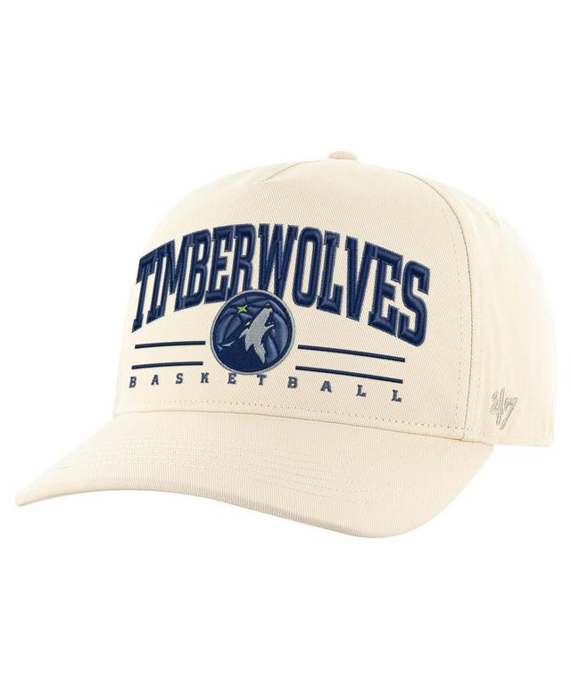 47 Brand Mens Cream Minnesota Timberwolves Roscoe Hitch Adjustable Hat Product Image