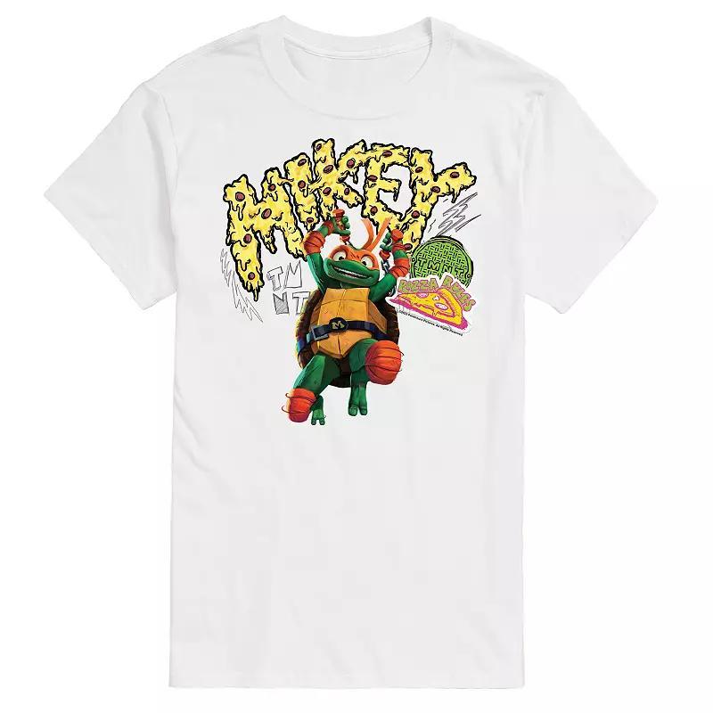 Mens Teenage Mutant Ninja Turtles Mutant Mayhem Mikey Pizza Time Graphic Tee Product Image