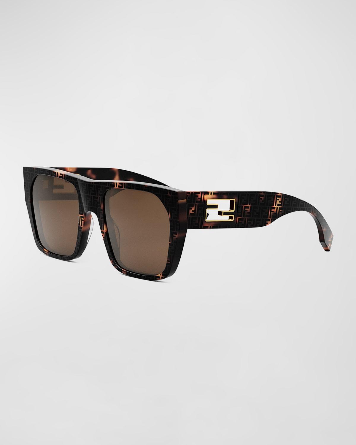 Baguette Acetate Round Sunglasses Product Image