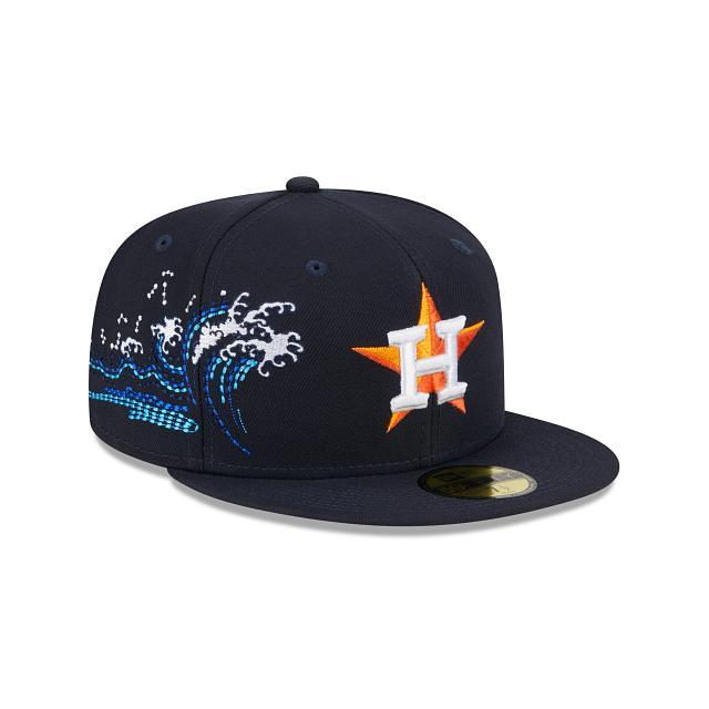 Houston Astros Tonal Wave 59FIFTY Fitted Hat Male Product Image