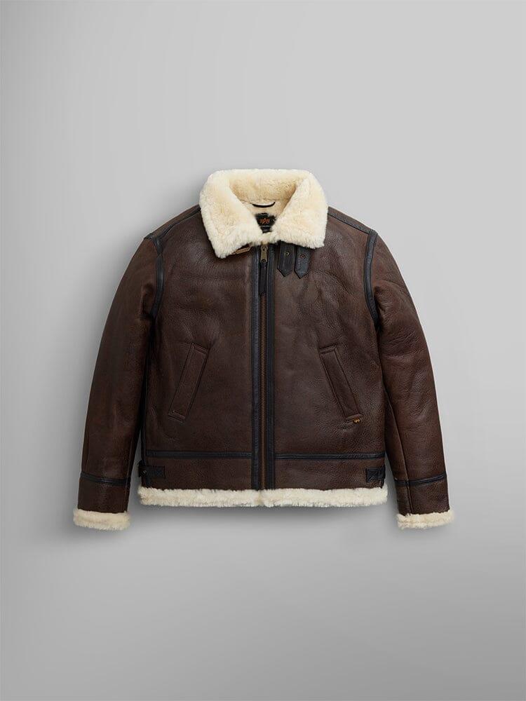 B-3 SHERPA LEATHER BOMBER JACKET Product Image