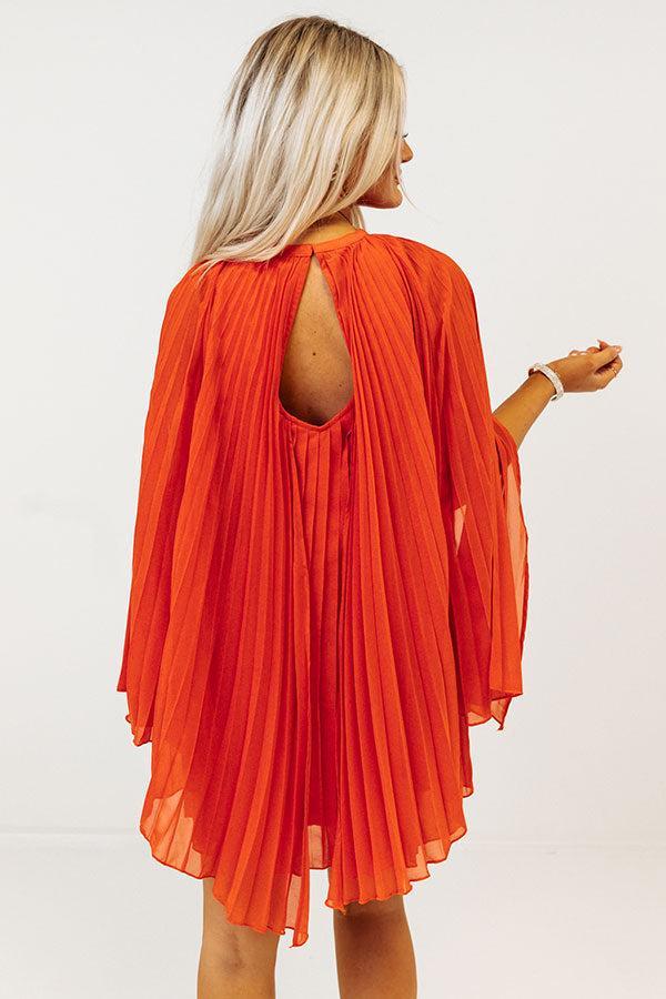 Runway Revelry Shift Dress in Tangerine Product Image