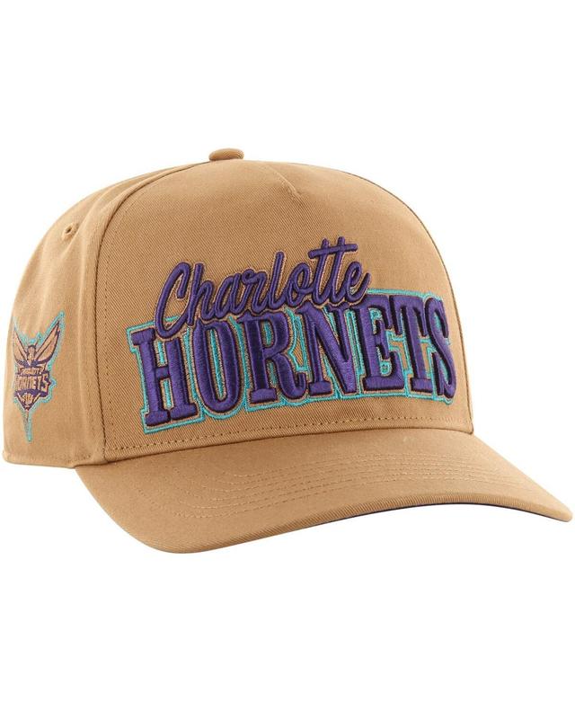 Mens 47 Brand Tan Charlotte Hornets Barnes Hitch Adjustable Hat Product Image