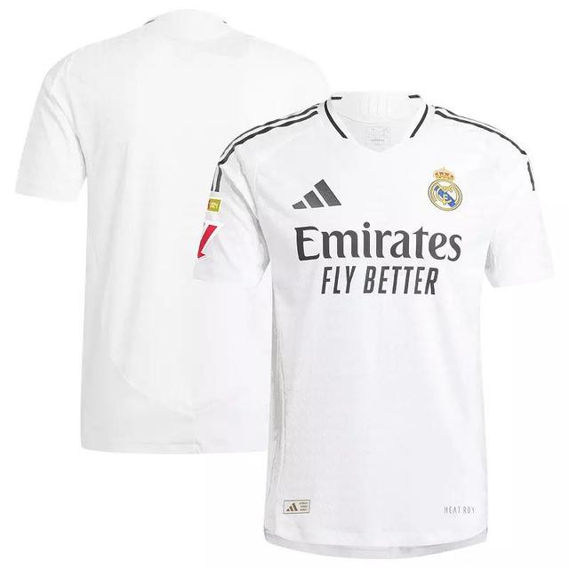 Mens adidas White Real Madrid 2024/25 Home Authentic Jersey Product Image