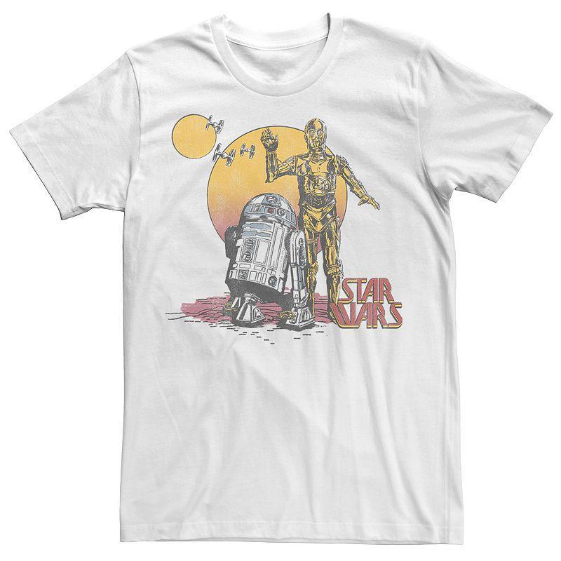 Mens Star Wars R2-D2 and C-3PO Portrait Graphic Tee Product Image