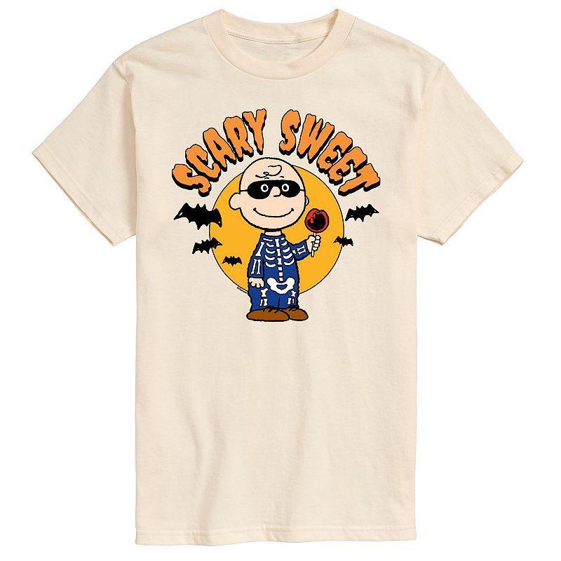 Mens Peanuts Charlie Brown Scary Sweet Graphic Tee Product Image