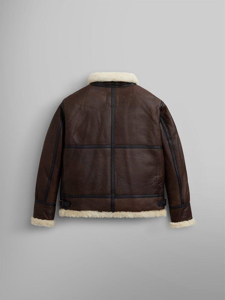 B-3 SHERPA LEATHER BOMBER JACKET Product Image