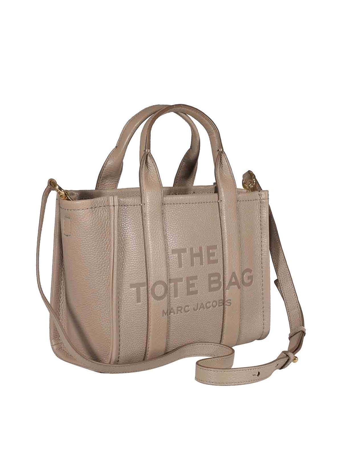 The Leather Small Tote Bag In Beis Product Image