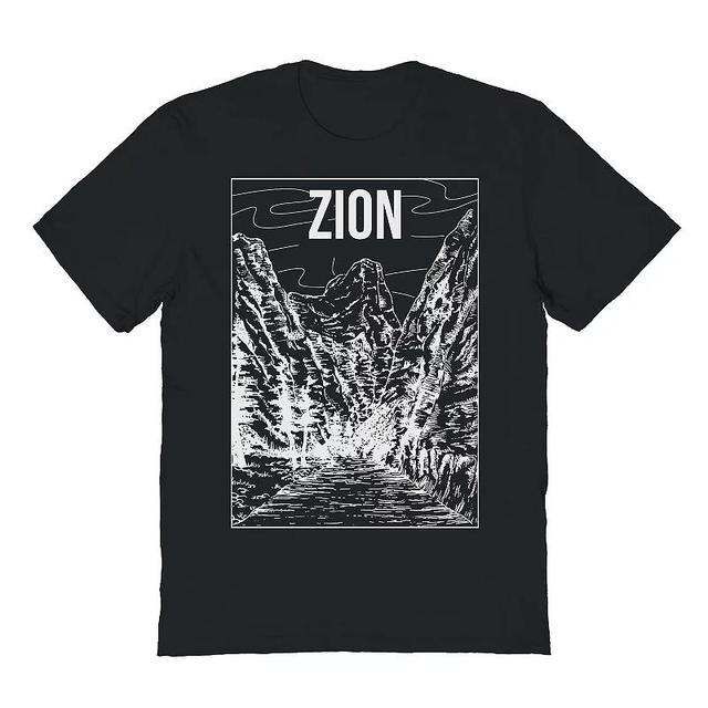 Mens Country Parks Zion Graphic Tee Black Product Image